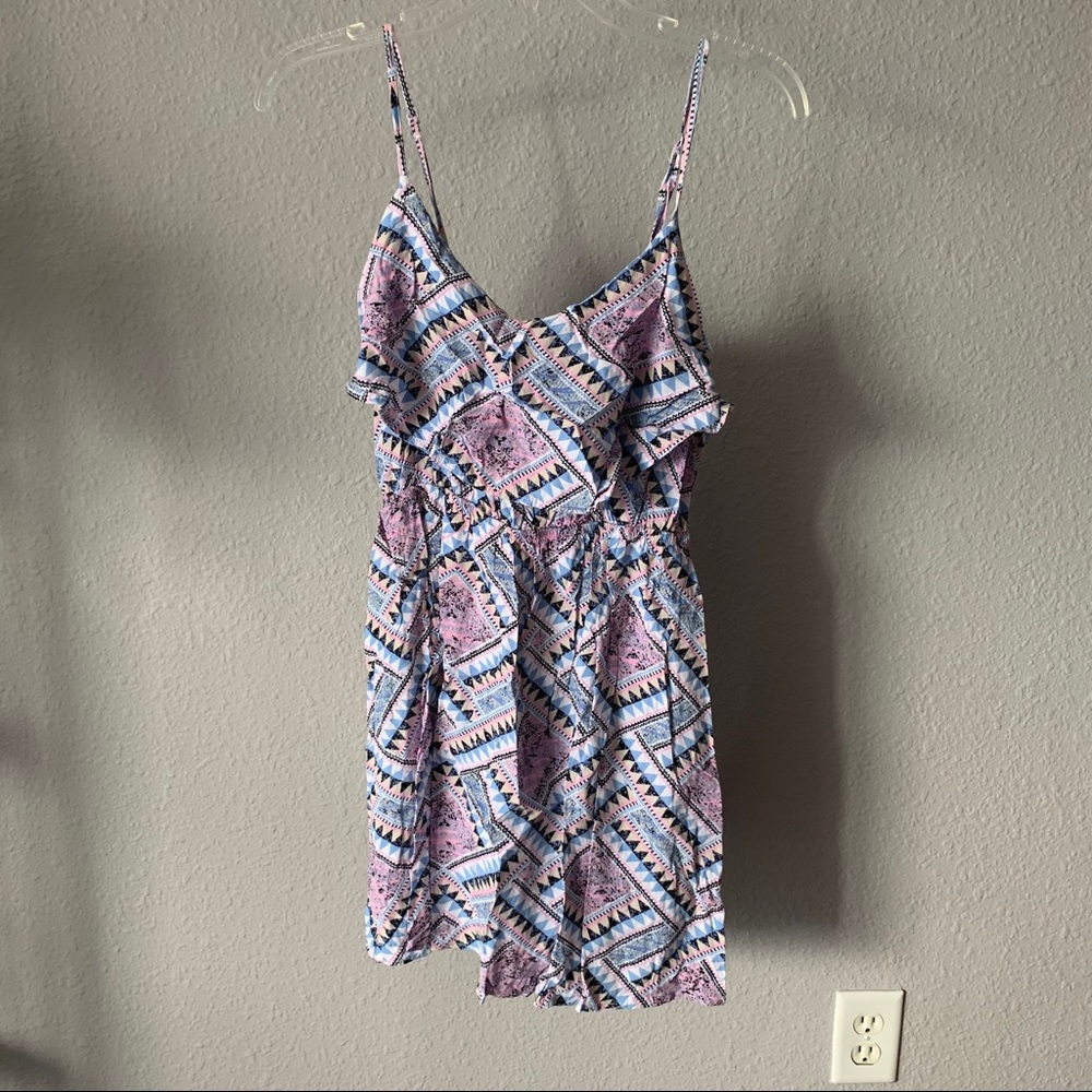 Multicolored Patterned Dress